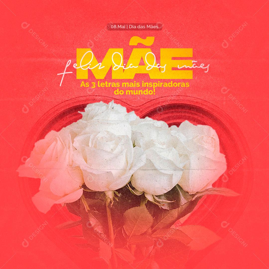 Feliz Dia Das Mães Data Comemorativa Mães Social Media PSD Editável