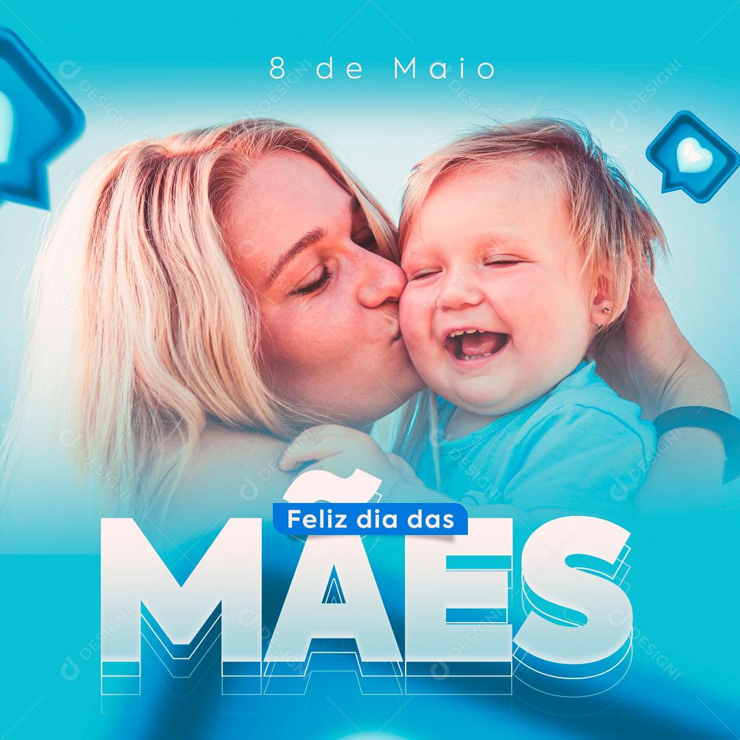 Feliz Dia Das Mães Data Comemorativa Social Media PSD Editável