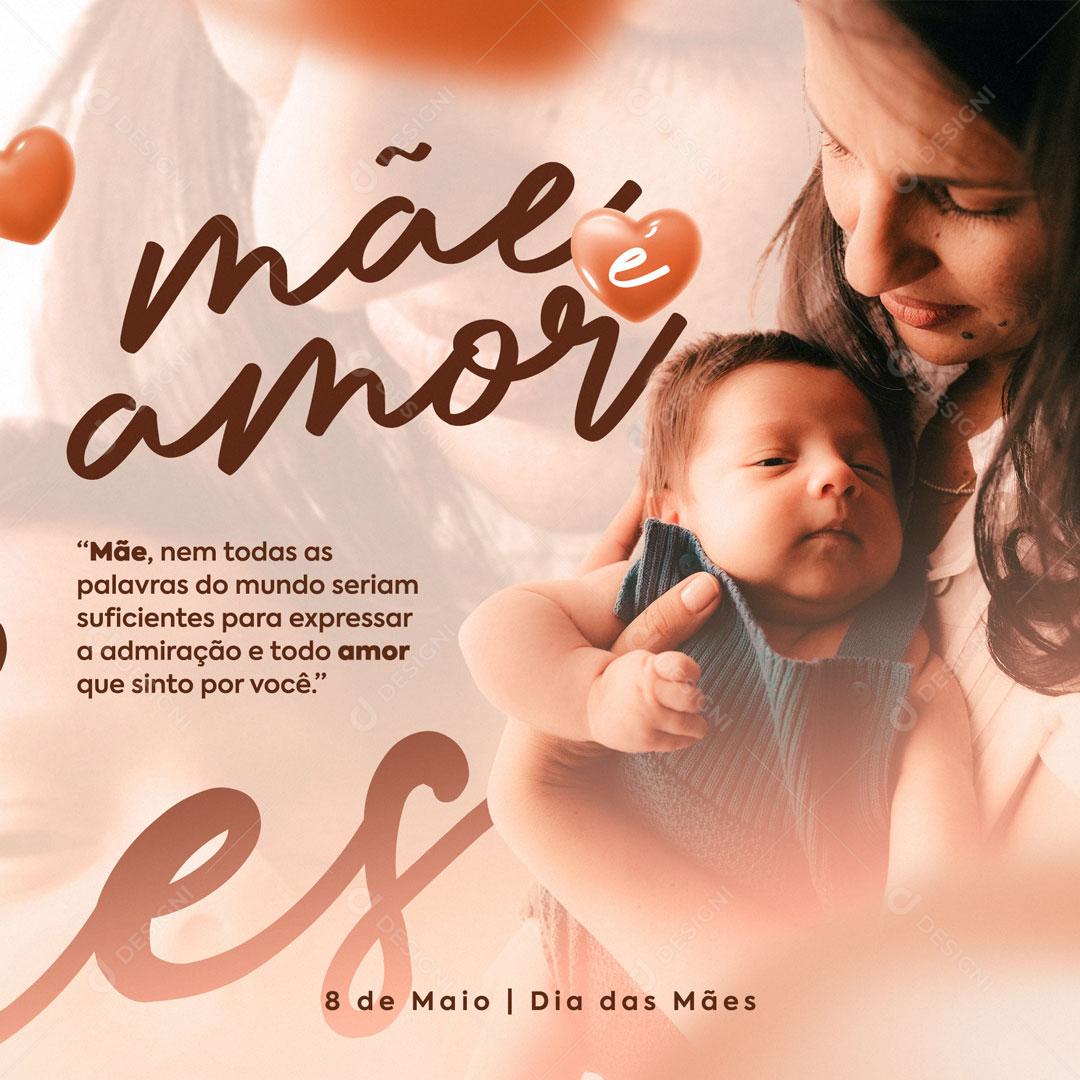 Feliz Dia Das Mães Data Comemorativa Social Media PSD Editável