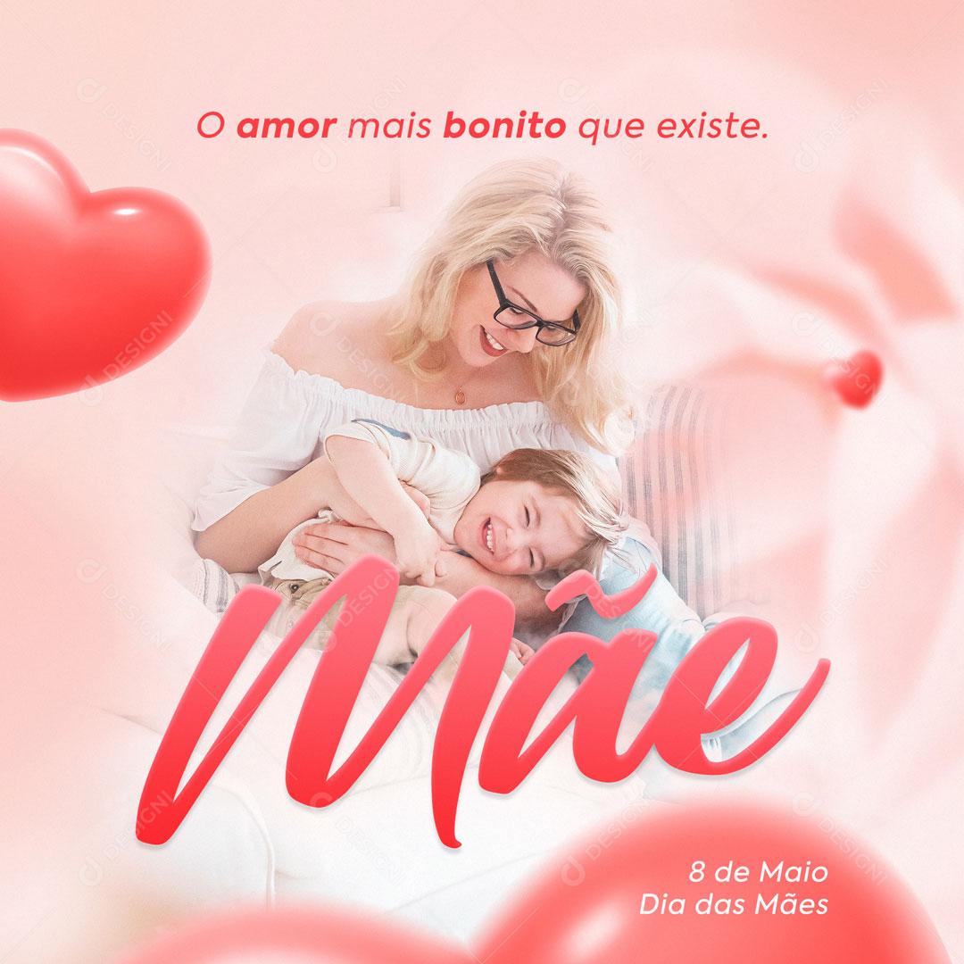 Feliz Dia Das Mães Data Comemorativa Social Media PSD Editável