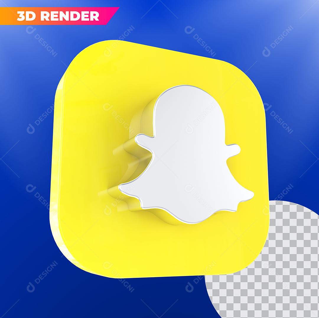 Elemento 3D Snapchat Para Composição PSD