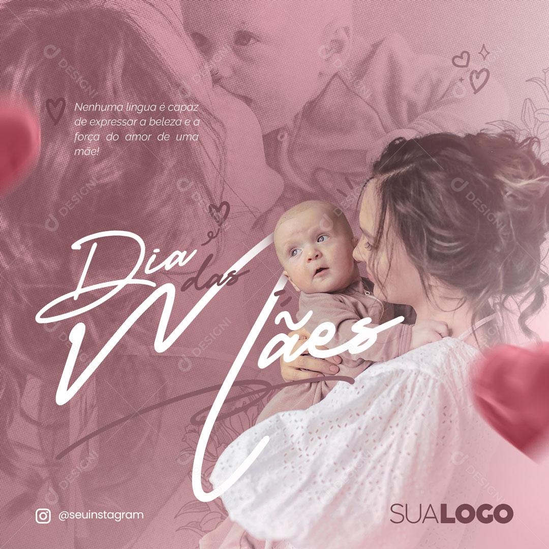 Feliz Dia Das Mães Data Comemorativa Social Media PSD Editável