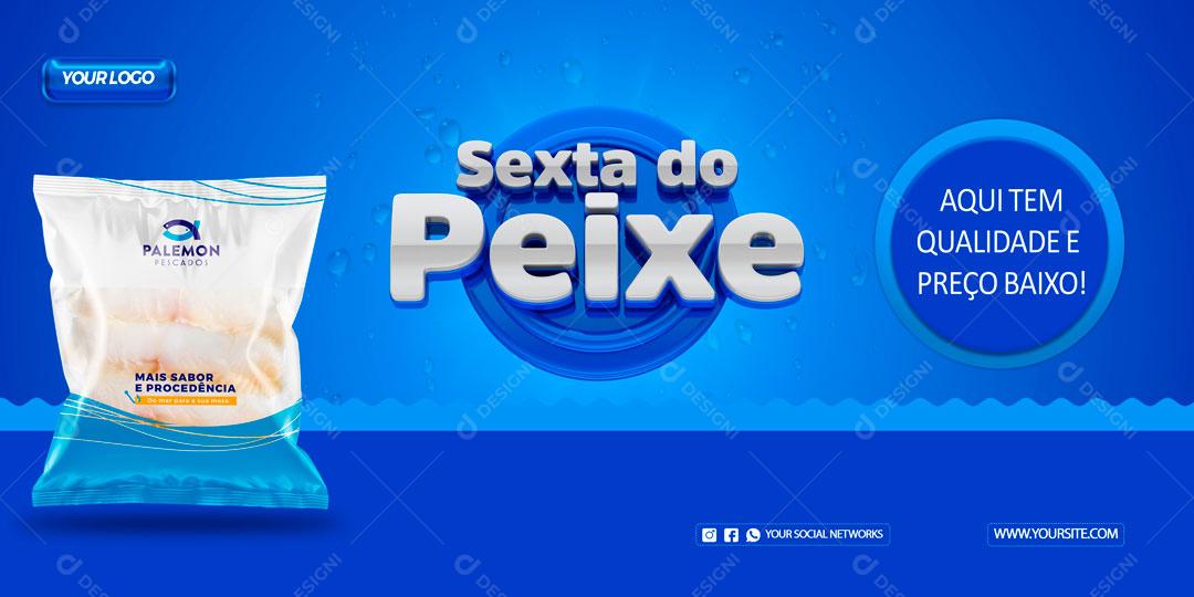 Banner Promoção Sexta Do Peixe Social Media PSD Editável