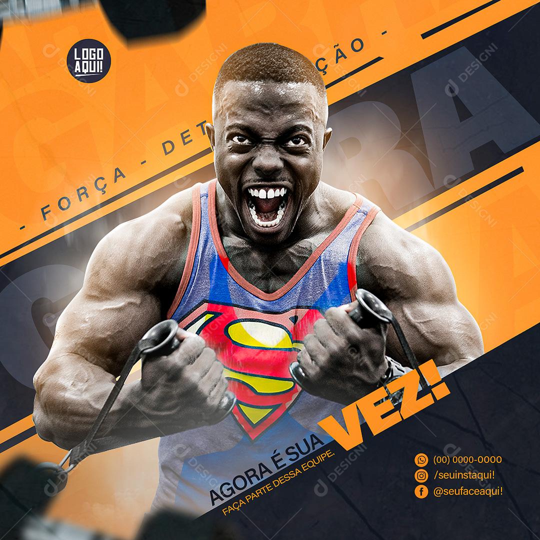 Agora é A Sua Vez Conheça Já A Nossa Academia Social Media PSD Editável