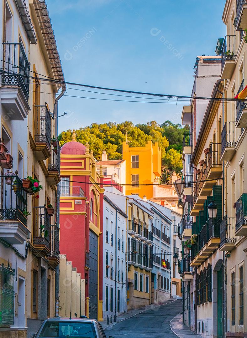 rua na cidade velha de málaga.