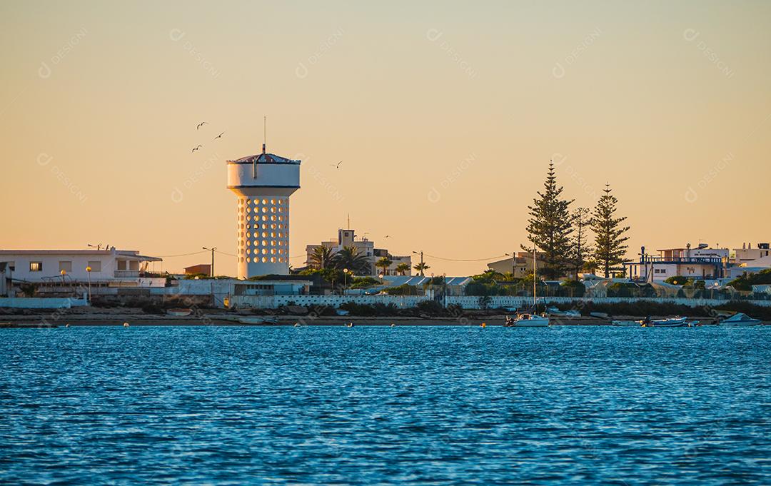 Pôr do sol no Camping Beach Park de Faro.
