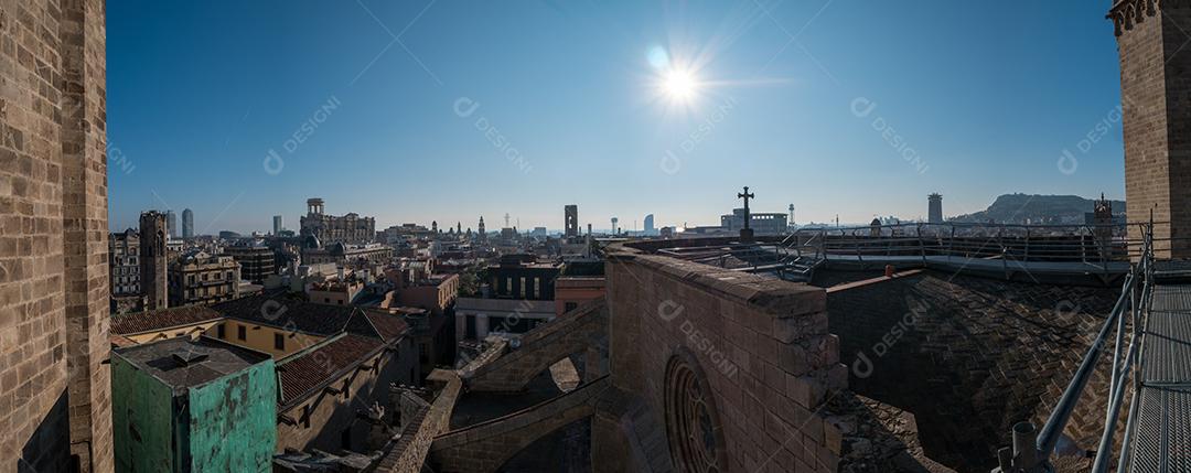 Vista panorâmica da cidade de Barcelona.