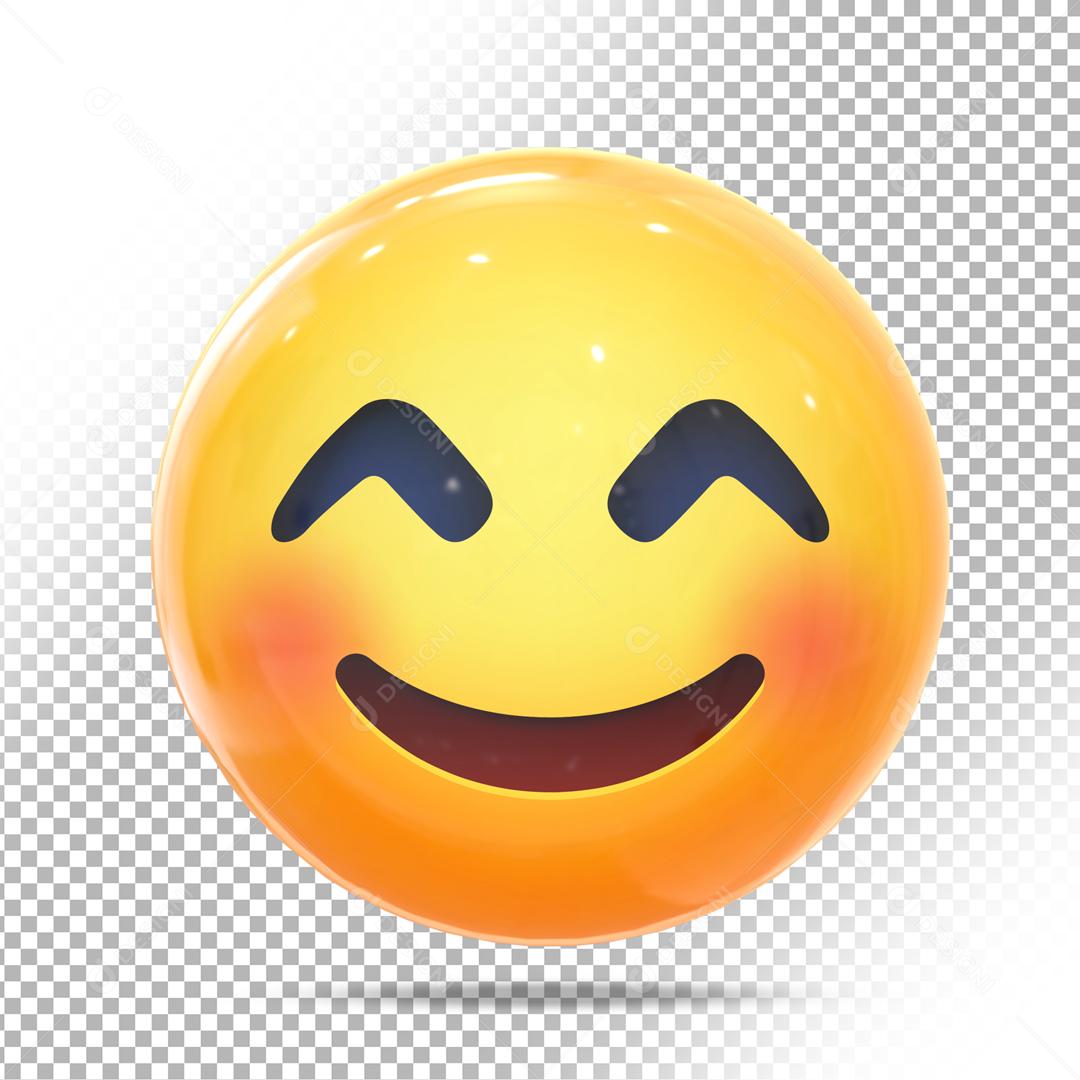 Emoji 3D Reação Irônico Elemento Para Composição PSD
