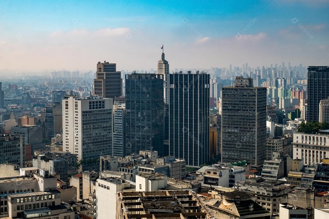 Vista panorâmica do centro da cidade de São Paulo.