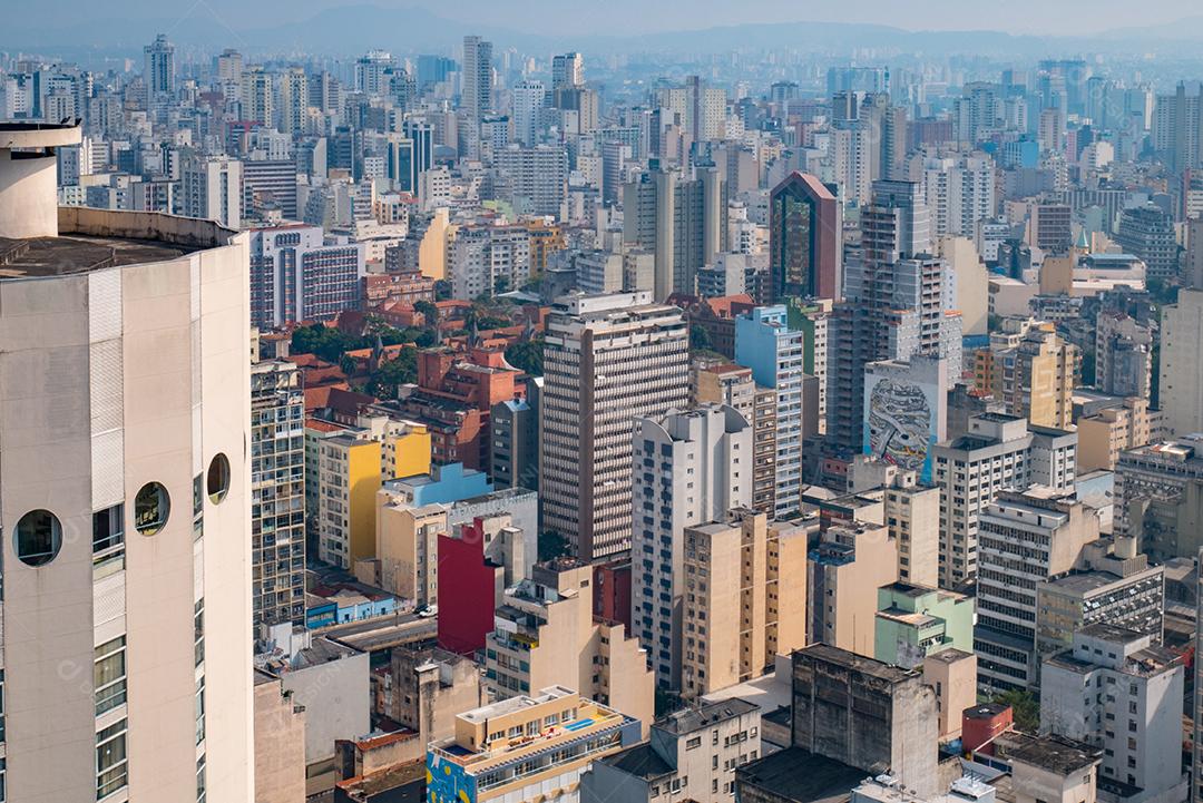 Vista panorâmica do centro da cidade de São Paulo.