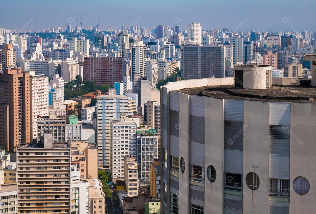 Vista panorâmica do centro da cidade de São Paulo.