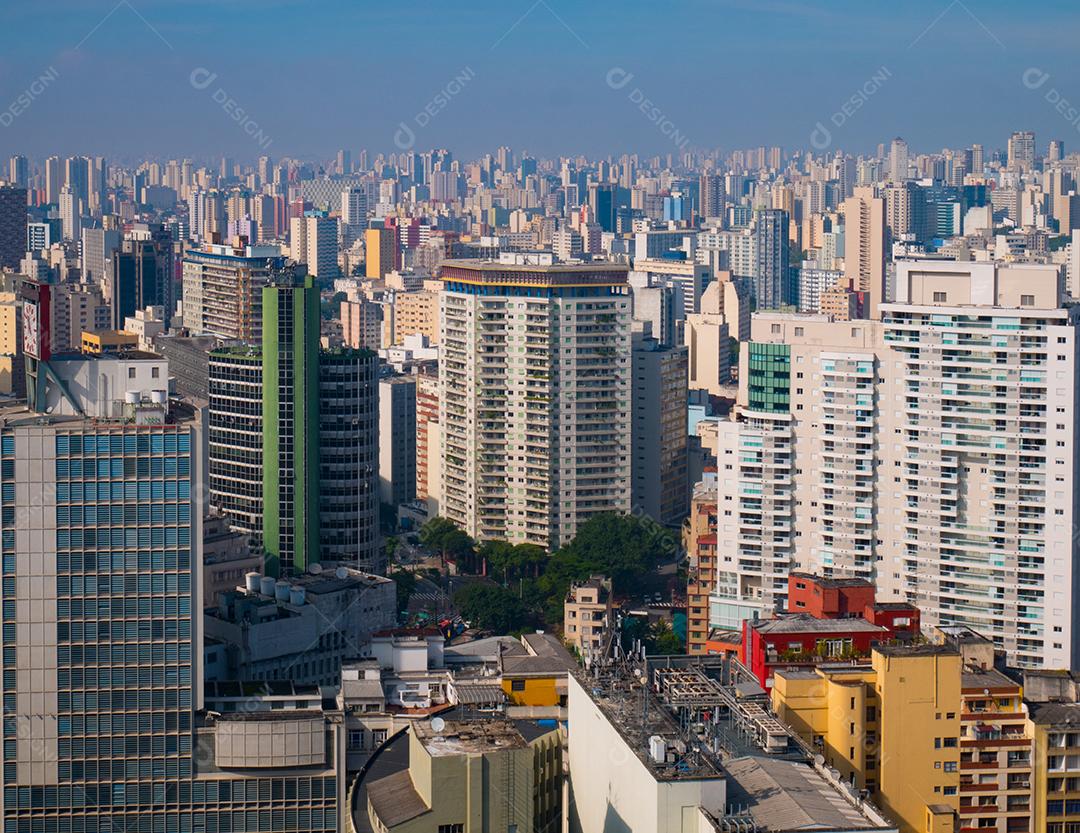 Vista panorâmica do centro da cidade de São Paulo.