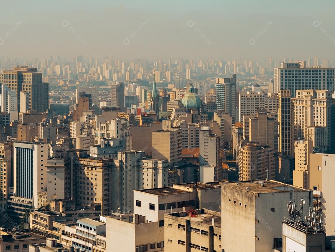 Vista panorâmica do centro da cidade de São Paulo.