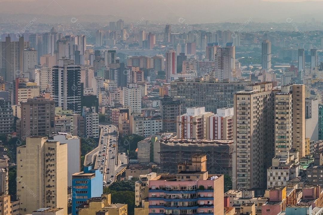 Vista panorâmica do centro da cidade de São Paulo.