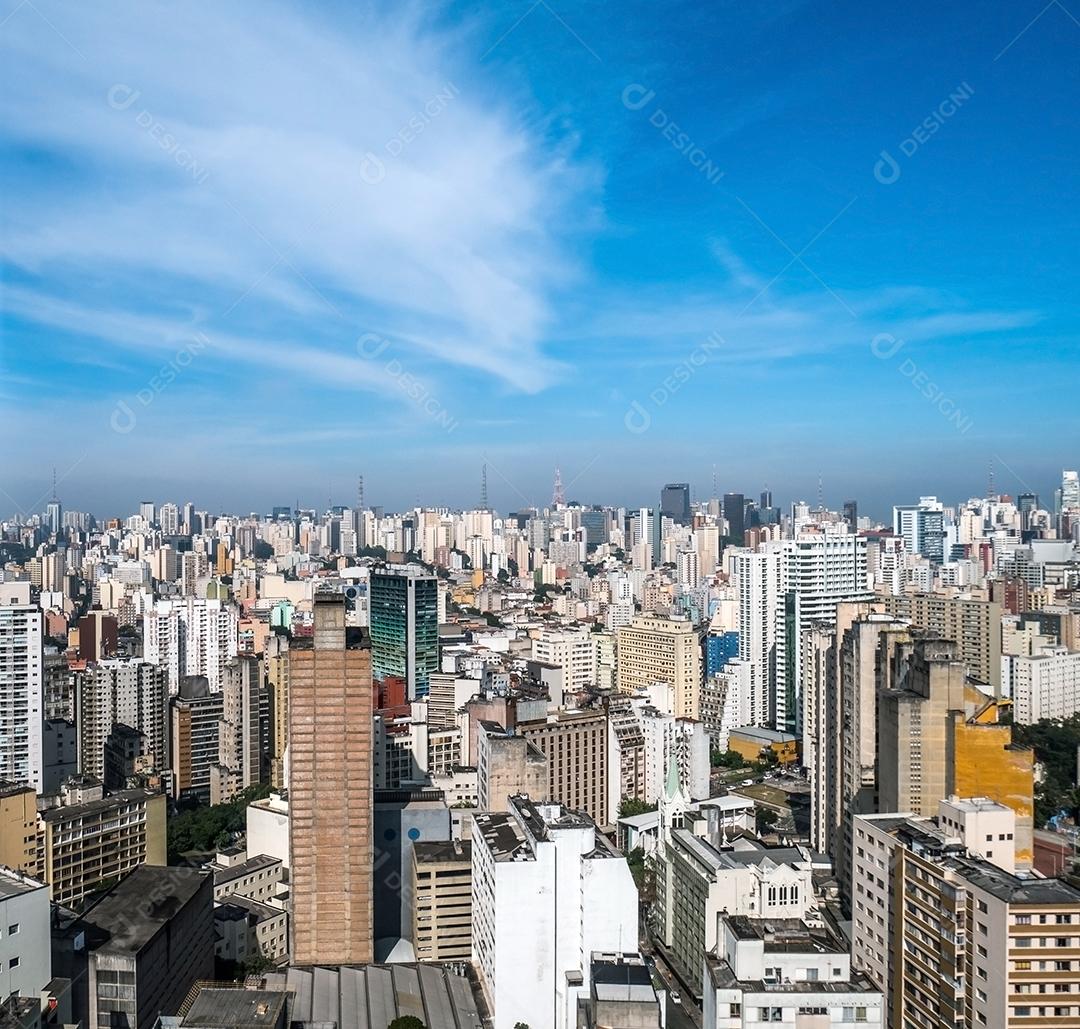 Vista panorâmica do centro da cidade de São Paulo.