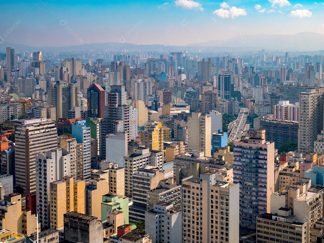 Vista panorâmica do centro da cidade de São Paulo.