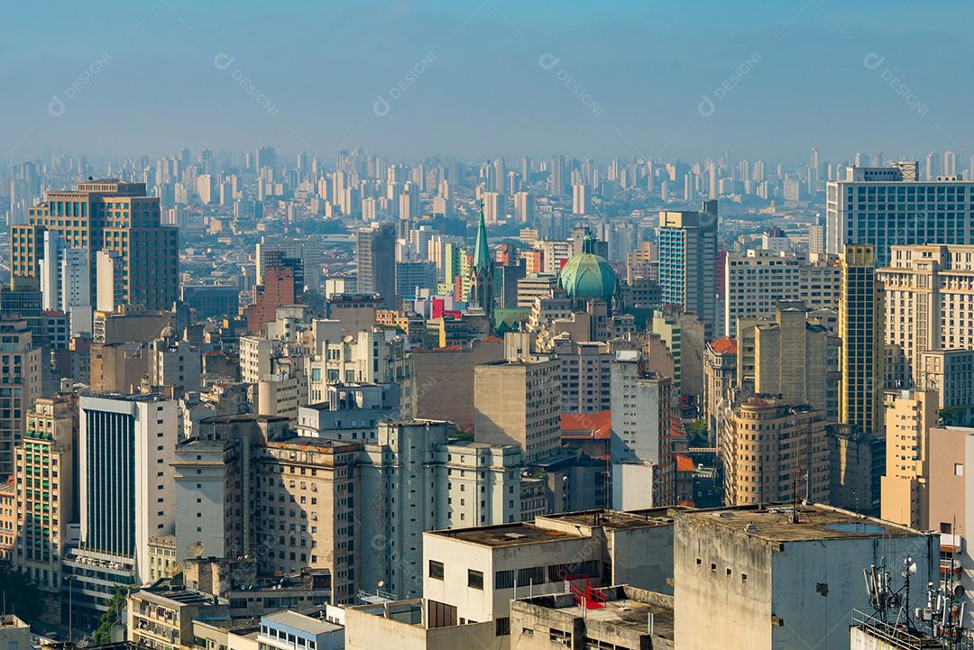 Vista panorâmica do centro da cidade de São Paulo.