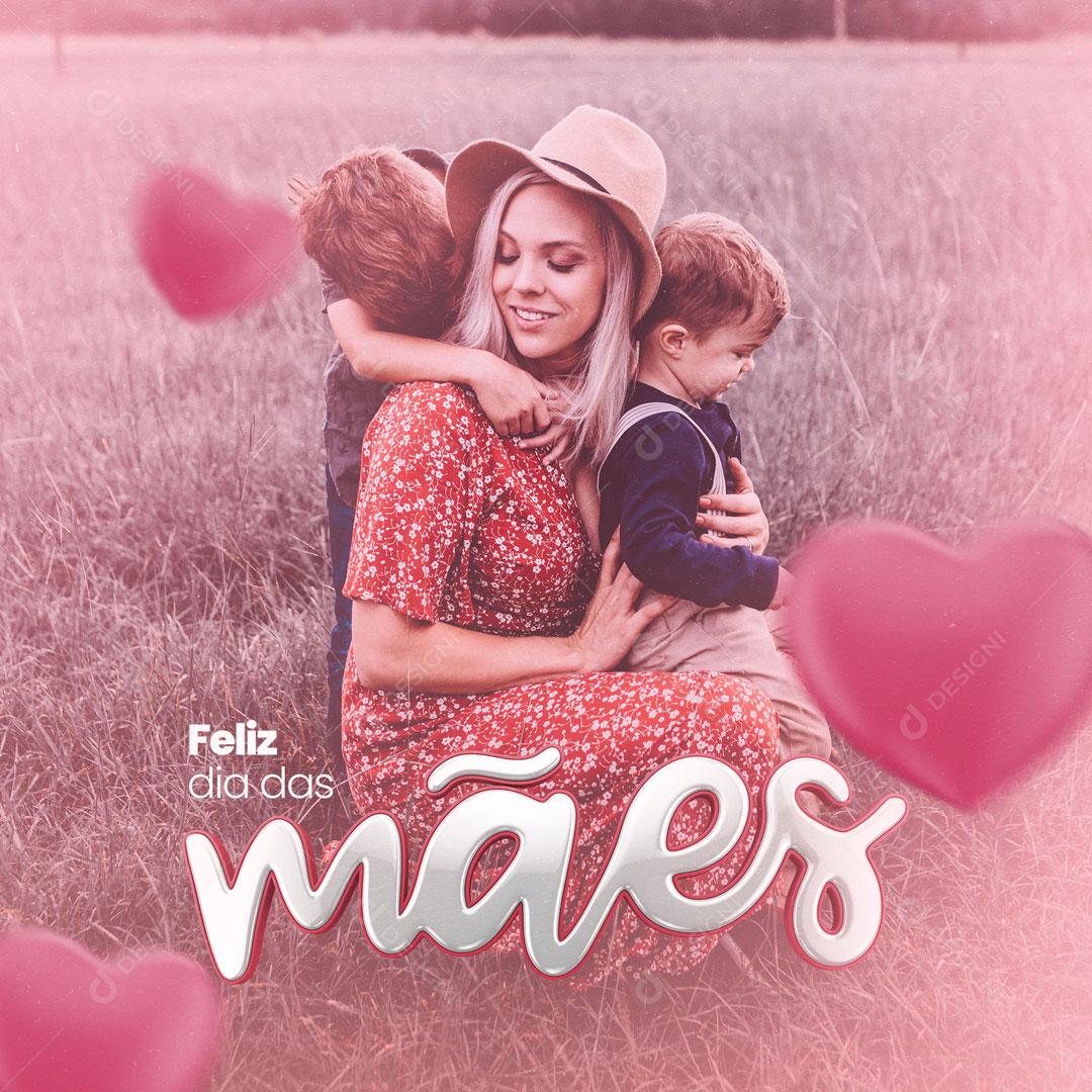 Social Media Feliz Dia Das Mães PSD Editável