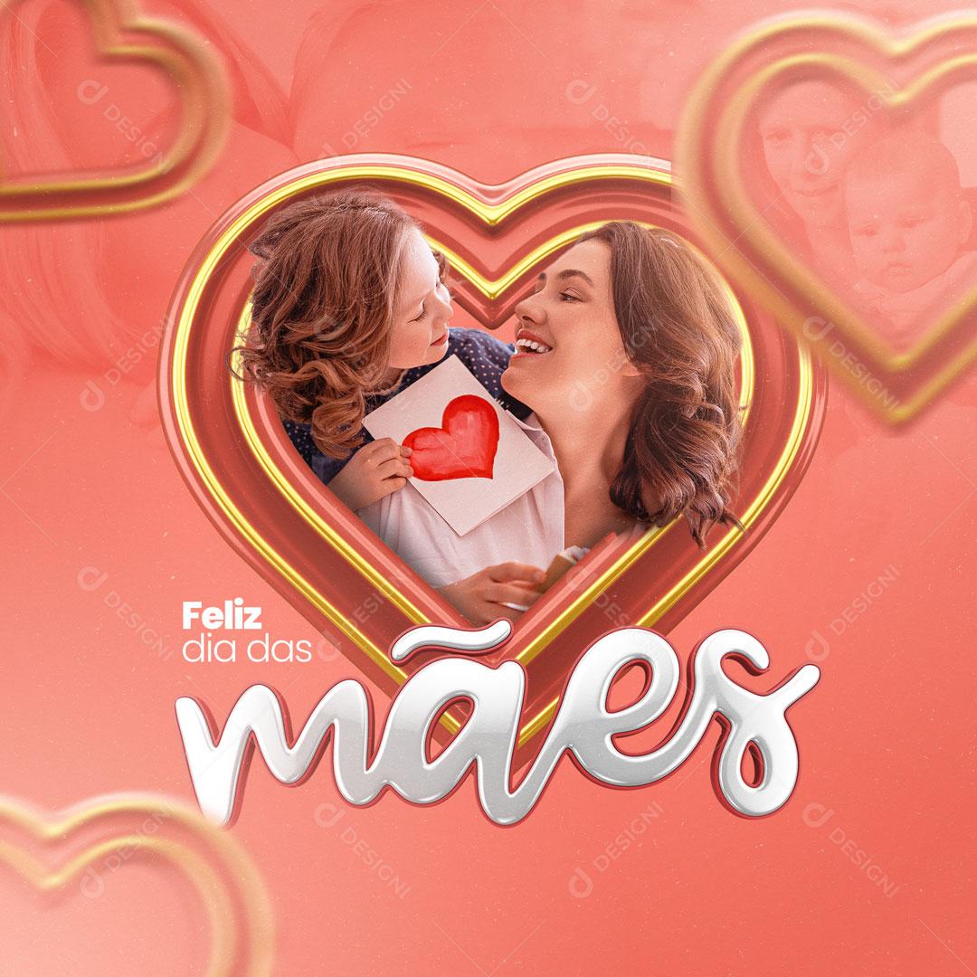 Social Media Feliz Dia Das Mães PSD Editável