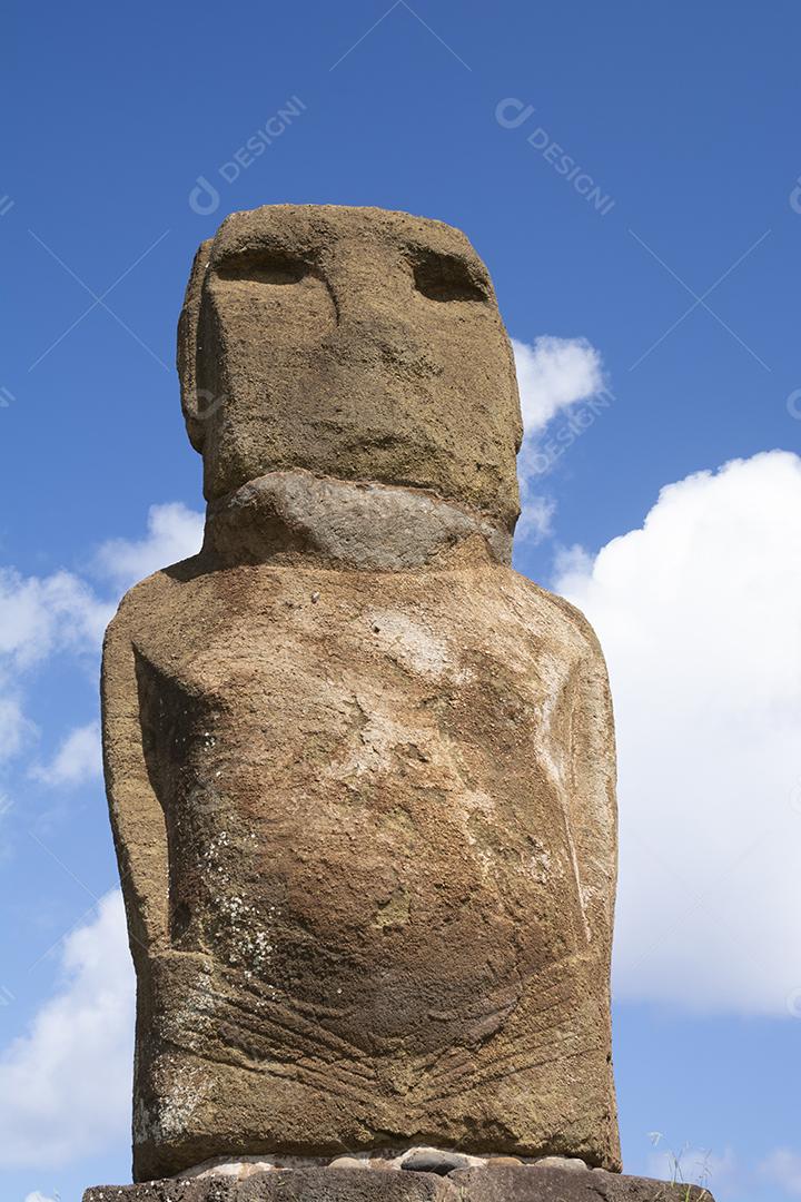 Moai na Ilha de Páscoa, Rapa Nui.
