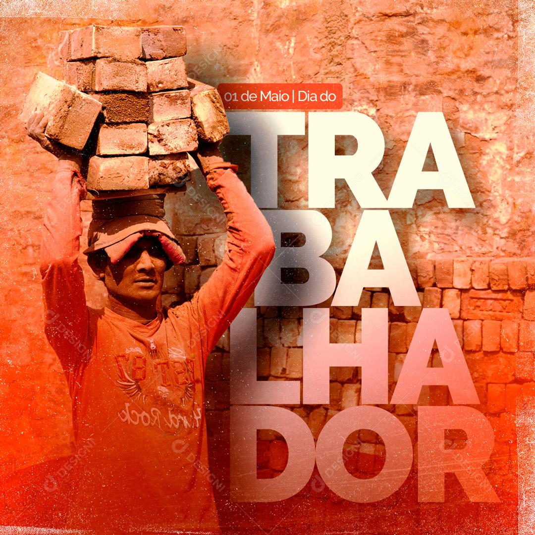 Social Media Dia do Trabalhador 1 de Maio PSD Editável