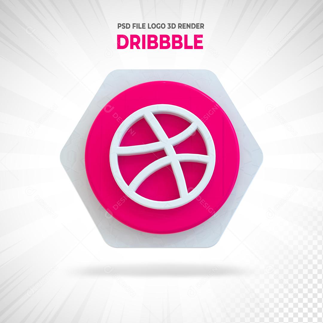 Dribbble Elemento 3D Para Composição PSD