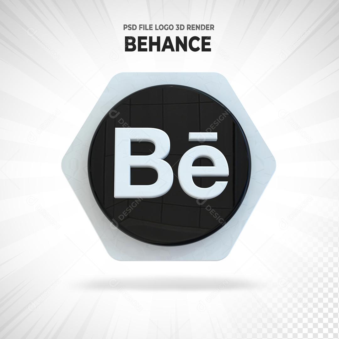 Behance 3D Elemento Para Composição PSD