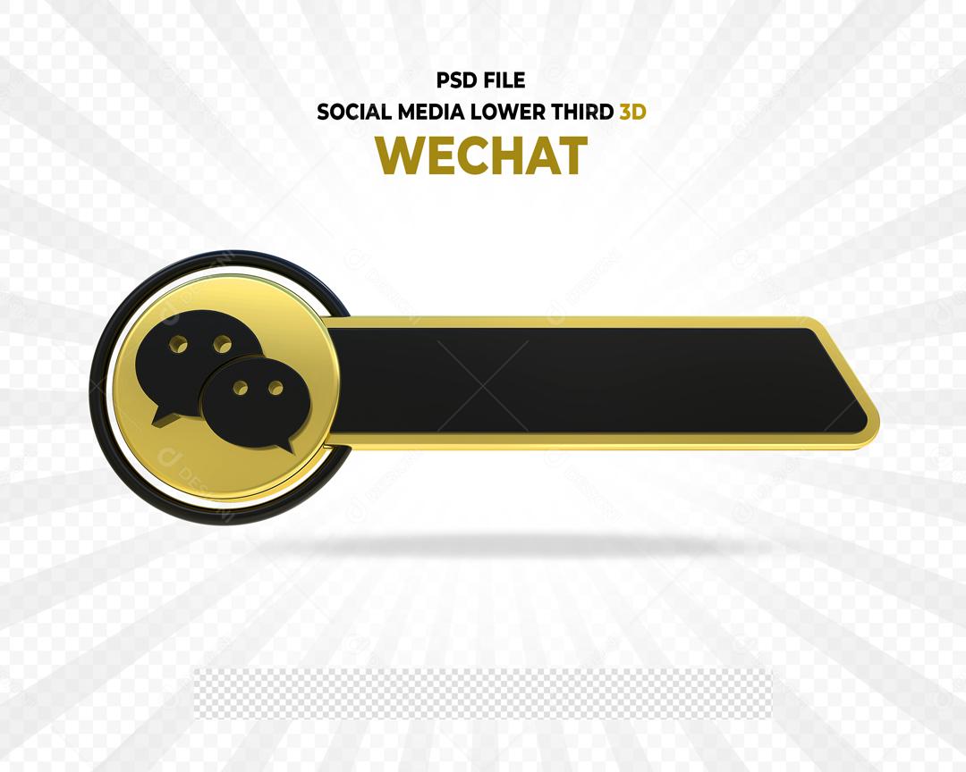 Tag do Chat 3D Elemento Para Composição PSD