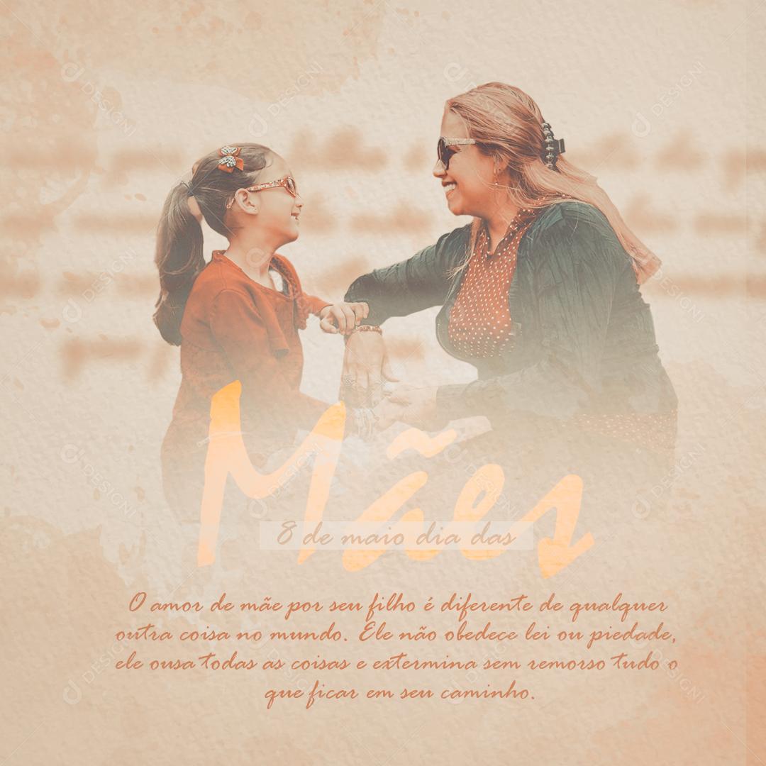 Feliz Dia Das Mães 08 de Maio Social Media PSD Editável