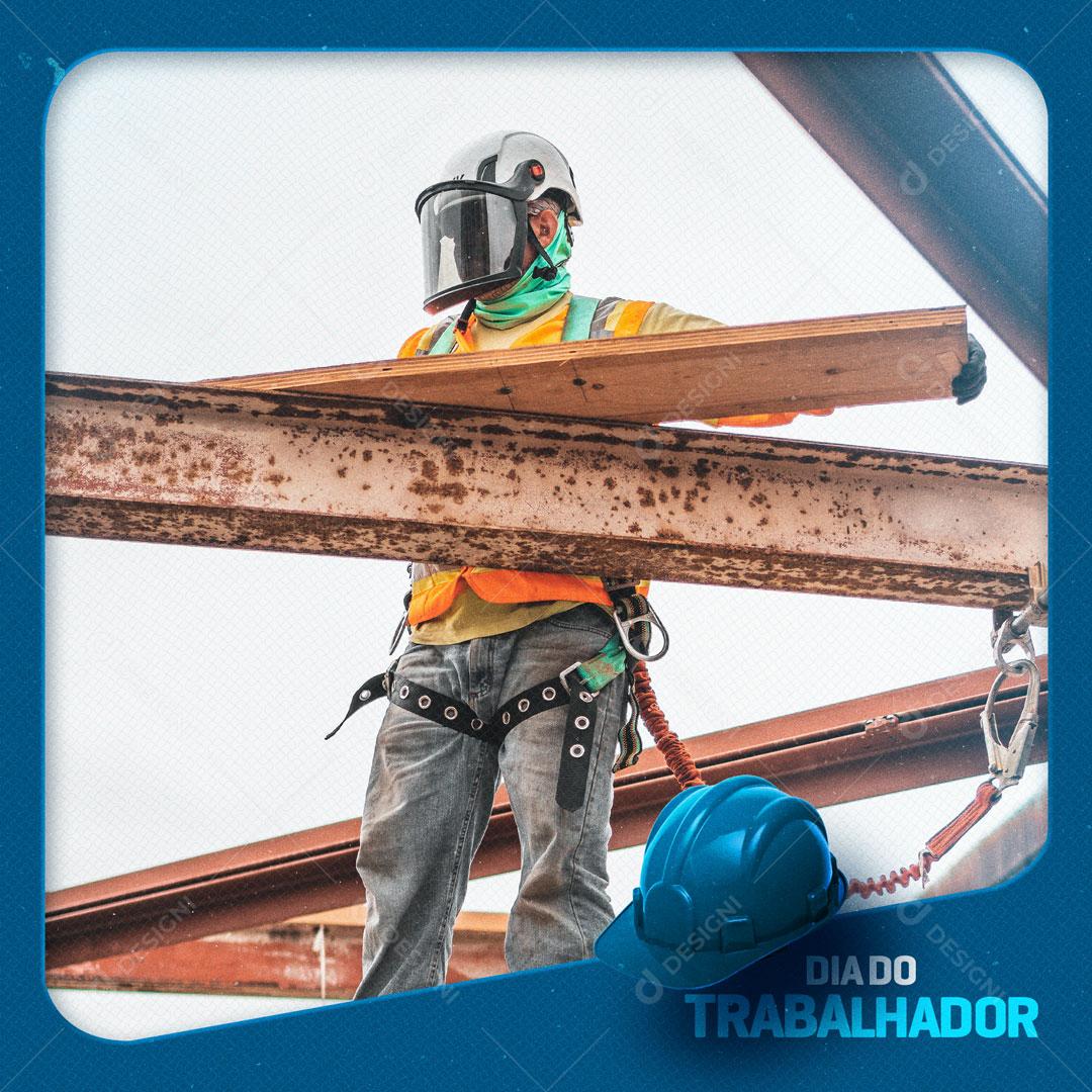 Social Media Dia do Trabalhador 01 de Maio Conquista de Todos PSD Editável