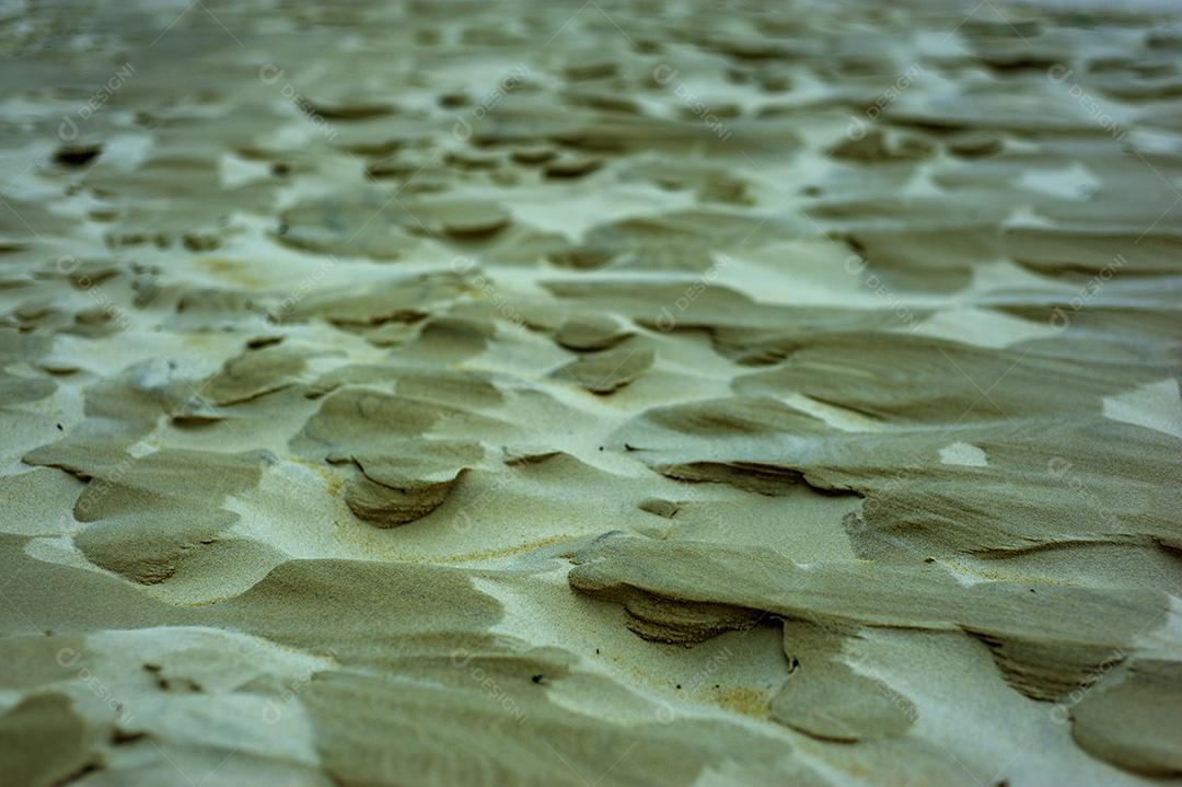 Paisagem areia dunas praia céu nublado