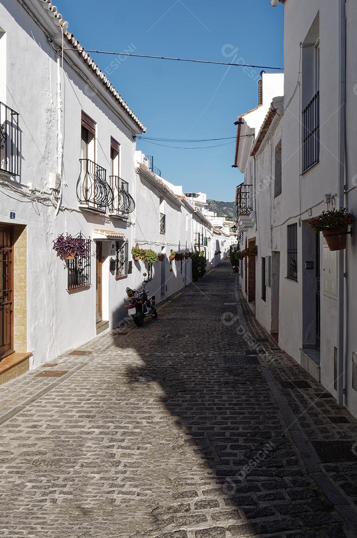 Vista panorâmica do topo da vila de Mijas