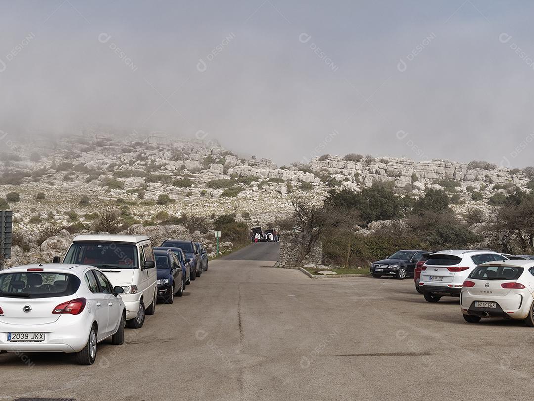 Vista da entrada da Reserva Torcal de Antequera.
