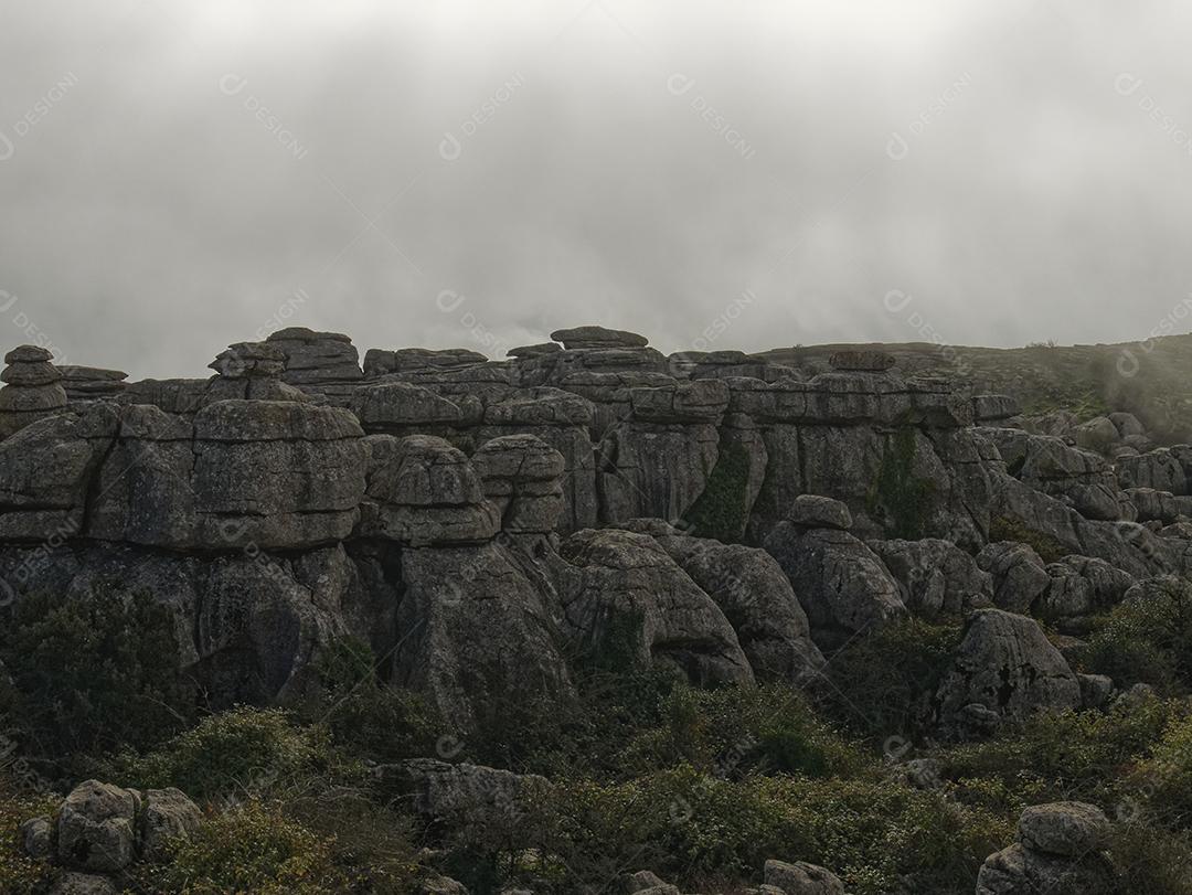 Vista do Parque Natural El Torcal de Antequera.