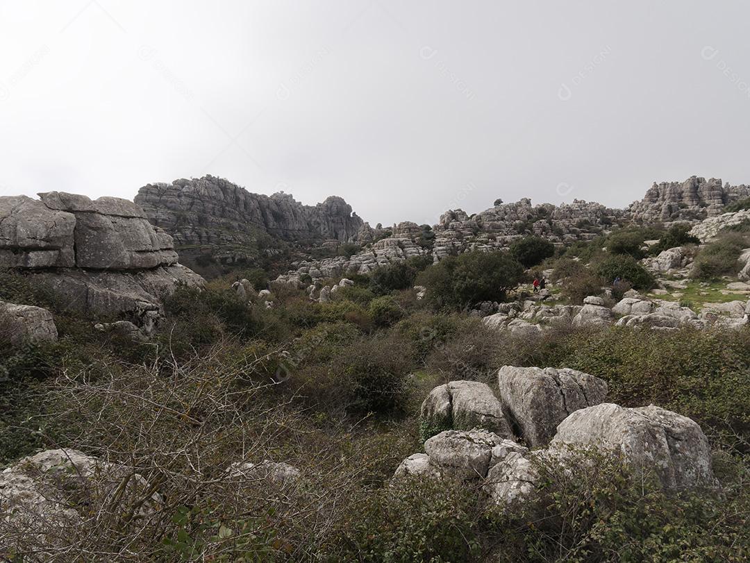 Vista do Parque Natural El Torcal de Antequera.