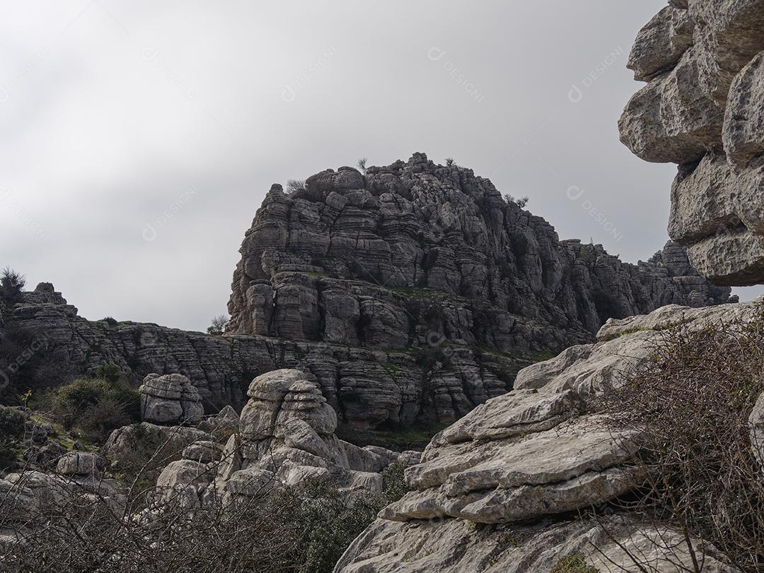 Vista do Parque Natural El Torcal de Antequera.