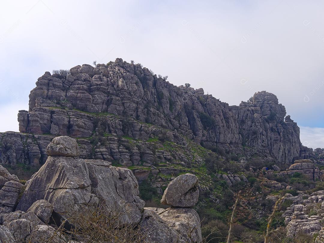 Vista do Parque Natural El Torcal de Antequera.