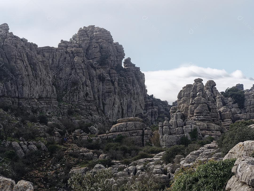 Vista do Parque Natural El Torcal de Antequera.