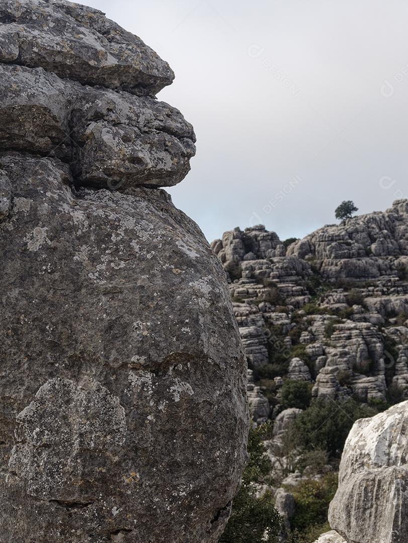 Vista do Parque Natural El Torcal de Antequera.