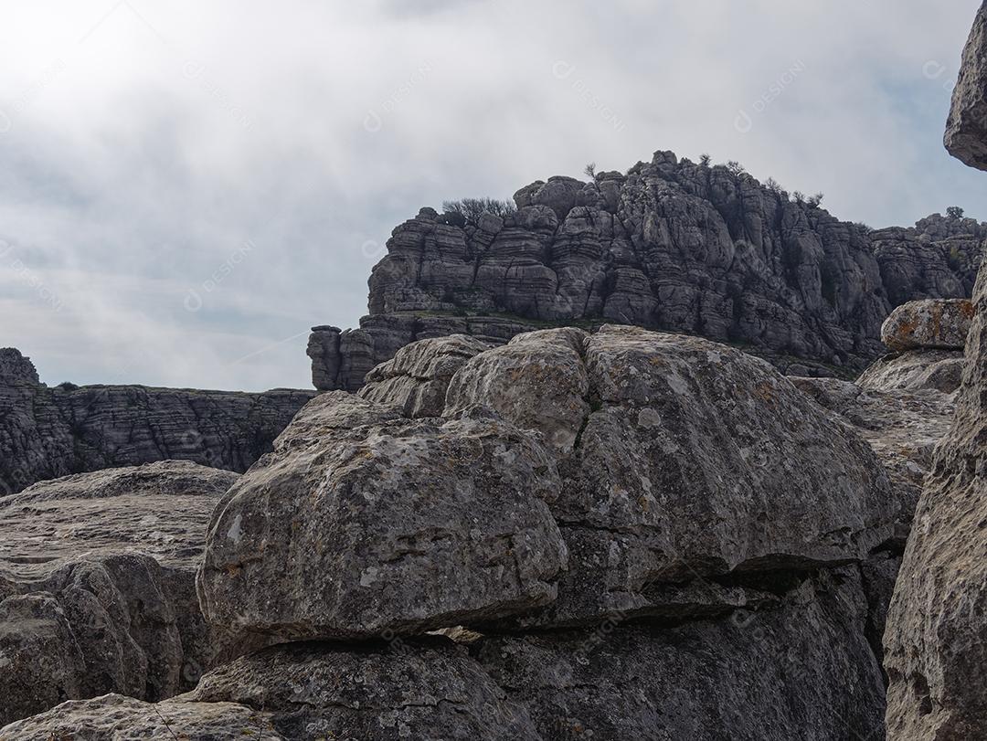 Vista do Parque Natural El Torcal de Antequera.