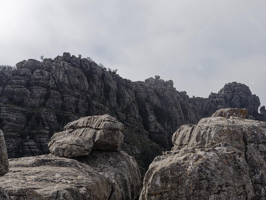 Vista do Parque Natural El Torcal de Antequera.