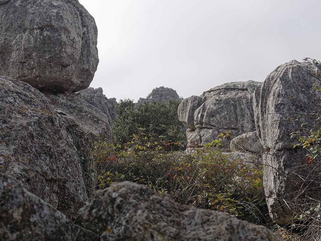 Vista do Parque Natural El Torcal de Antequera.