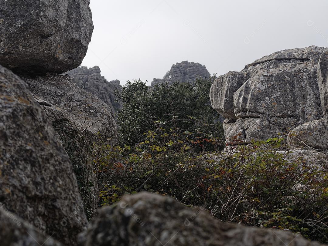 Vista do Parque Natural El Torcal de Antequera.