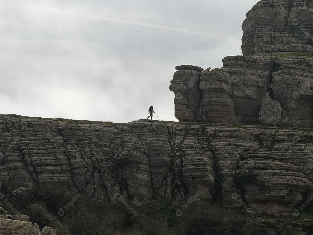 Vista do Parque Natural El Torcal de Antequera.