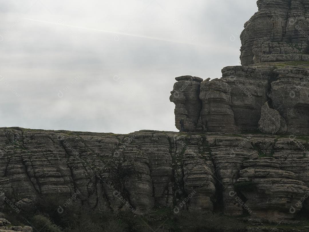 Vista do Parque Natural El Torcal de Antequera.