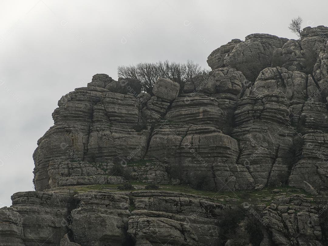 Vista do Parque Natural El Torcal de Antequera.