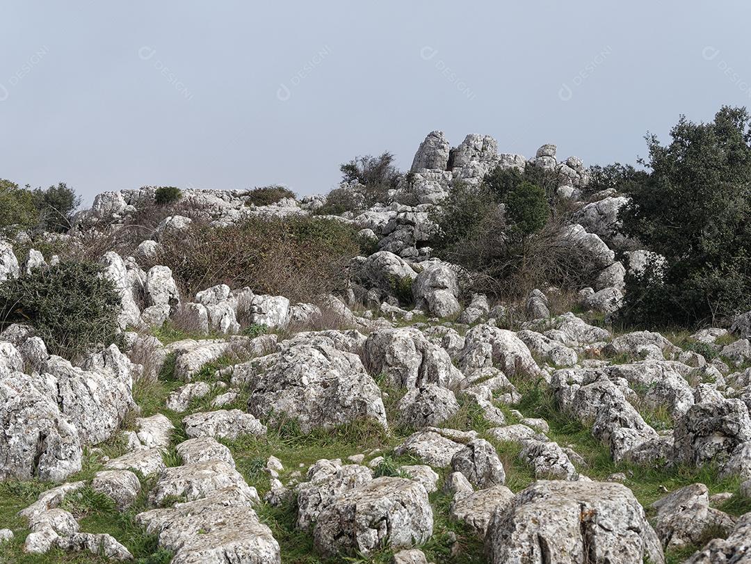 Vista do Parque Natural El Torcal de Antequera.