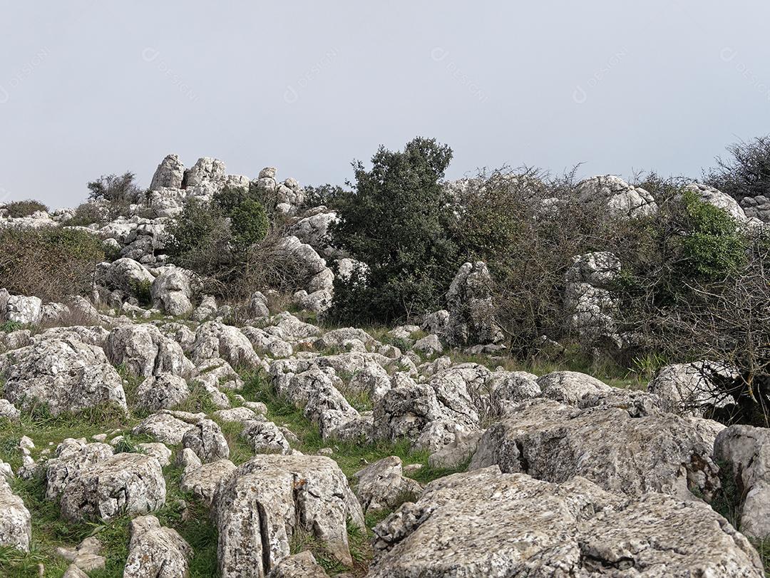 Vista do Parque Natural El Torcal de Antequera.