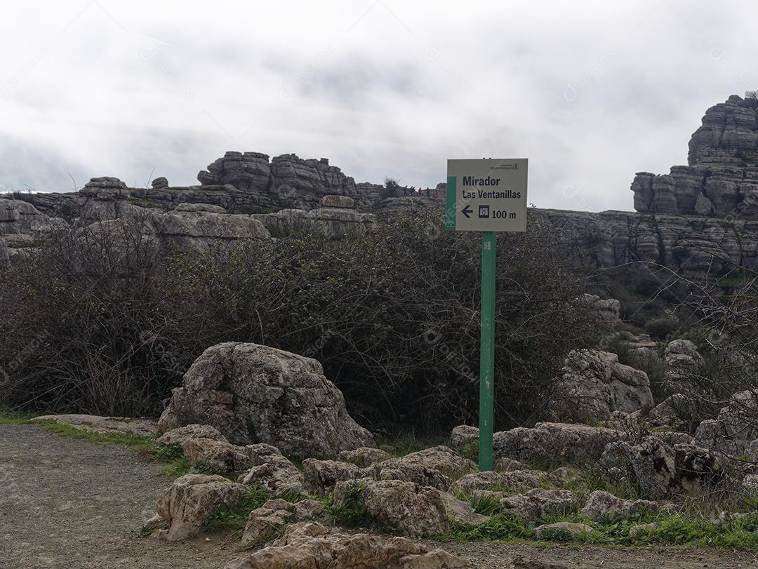 Vista da Reserva Torcal de Antequera.