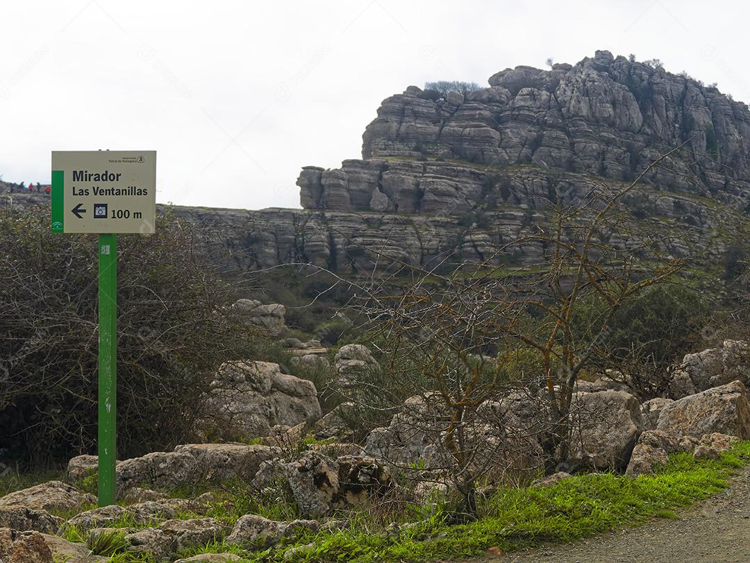 Vista da Reserva Torcal de Antequera.